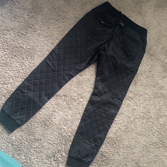 Zanerobe jogger -black quilted pattern - Picture 4 of 6